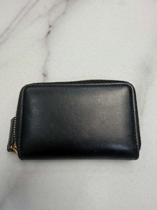 Gucci Logo Print Black Leather Zip-Around Coin Case Card Wallet 547597 - Picture 2 of 8
